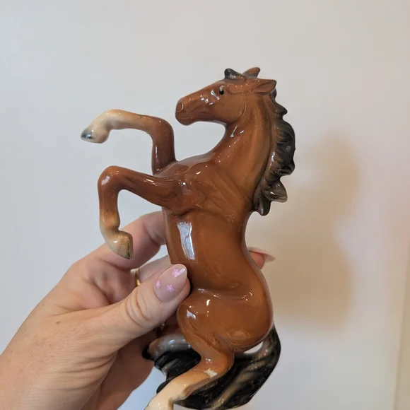 Brown Ceramic Horse Figurine - Picture 4 of 8